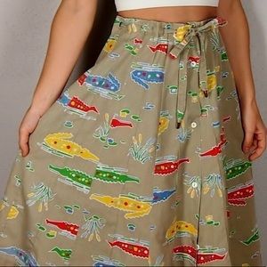 Vintage Alligator Skirt
